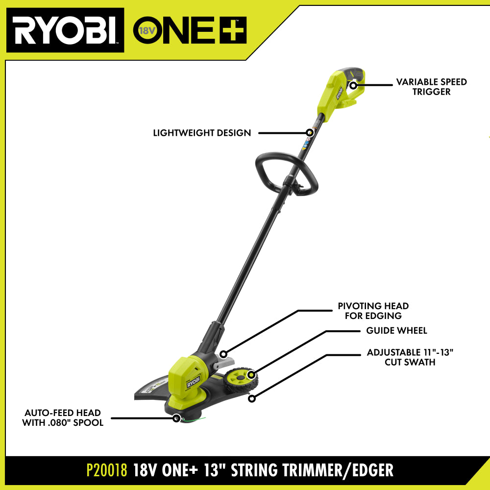 18V ONE+ 13" String Trimmer/Edger