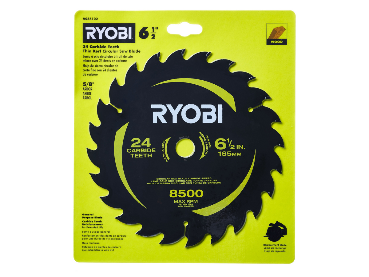 6-1/2" 24 CARBIDE TEETH THIN KERF CIRCULAR SAW BLADE Image 2